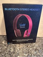 Front of Royal Bluetooth stereo headset box showing product image and branding.