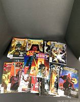 Overview of multiple Star Wars Dark Horse comics laid out showing cover art