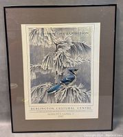 Frontal photo of the framed Robert Bateman exhibition poster showing the artwork, matting, and frame.