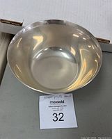 Top-down view showing the polished interior and the size of the bowl approximately 6 inches in diameter.