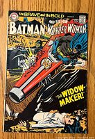 Front cover showing Batman and Wonder Woman on the cover with title The Brave and the Bold #87 and cover story The Widow-Maker!