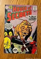 Front cover of the House of Secrets #44 comic book showing colorful artwork and title