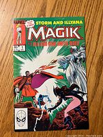 Front cover of Magik #1 Marvel comic with Storm and Illyana characters and pricing at 60 cents.