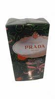Sealed unopened box of Prada Infusion De Fleur D'oranger Eau De Parfum 1.7 oz with distinctive floral pattern and Prada branding.