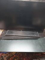 Front view of LG monitor showing screen and LG logo on bottom bezel.