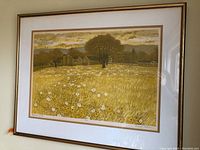 Frontal view of the signed print showing composition and condition.