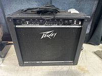 Front view of the Peavey Audition 110 amplifier showing grille cloth, Peavey logo, and cosmetic condition.