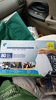 Box of Grab A Rag microfiber cleaning cloths in blue packaging with label and images showing usage scenarios