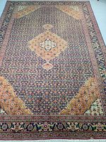 Full view of rug laid flat on floor