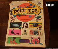 Full cover photo of Peter Max No. 1 Collector's Edition magazine showing colorful pop art and lot number.
