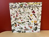 Front cover of Prince and the Revolution 'When Doves Cry' vinyl album showing floral design and title.