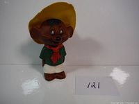 Front view of the Speedy Gonzalez squeaky toy showing full figure and the large yellow sombrero.