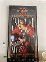 Full view of 'Les Années 20 L'Âge des Métropoles' exhibition poster showing the artwork and text details.