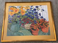 Front view of framed print