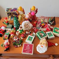 Overview of entire lot on wooden surface