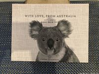 Gift box with cover featuring a close-up photo of a koala and text 'With Love, From Australia Soft + Gentle Hand Balm Trio Empire Australia'.