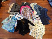 Full lot overview on hardwood floor