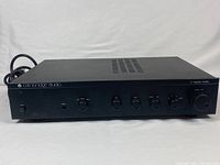 Front view of Cambridge Audio A1 integrated amplifier showing front panel and controls