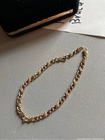 Bracelet laid flat showing full length and design