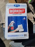 Front of the box showing branding, usage image, and size information.