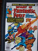 Front cover of Marvel Comics What If? issue 6 showing The Fantastic Four with different superpowers illustration.