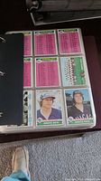 First binder page with Chicago White Sox cards and checklist cards