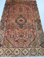 Full front view showing overall pattern, central medallion and border motifs.