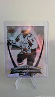 Front of 2008 Alexander Ovechkin hockey card with player in Capitals jersey.