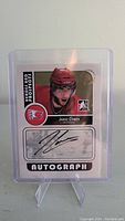 Front of Jared Cowen hockey rookie autograph card showing player image, name, and signature.