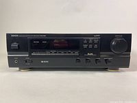 Front view of the Denon DRA-375RD stereo receiver showing controls, display, and brand markings.