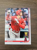 Front of Shohei Ohtani 2018 Topps Rookie Cup Batting baseball card showing Ohtani in a red Angels uniform holding a bat.