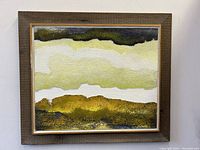 Front view of painting and frame showing overall condition