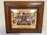 Front view of the framed JELLO advertising poster print by Maxfield Parrish.