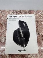 Photo of the Logitech MX Master 3S wireless mouse for Mac box showing front of packaging with product image and branding.