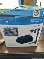Original packaging box of KoolScapes Pond Jet 530 Pond Pump Kit showing product image, brand, series, and 530 GPH capacity.