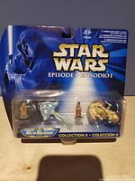Front view of Star Wars Episode 1 Micro Machines Collection II sealed blister pack with miniatures.