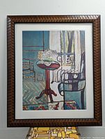 Framed and matted print showing the entire artwork and frame.