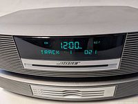 LCD display showing track information and time