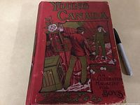 Front cover of the 1912 Young Canada book showing vibrant vintage illustrations and title.
