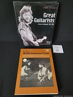 Photo showing the two music books: 'Great Guitarists' and '100 Guitar Accompaniment Patterns' together.