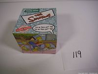 Original box for The Simpsons Family Drive talking watch featuring various Simpsons characters and phrases