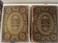 Top-down view of both volumes side by side on white surface.