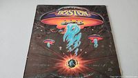 Front cover of Boston vinyl album with outer space graphic artwork