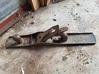 Plane body laid on concrete floor showing full length and overall condition