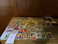 Overhead spread of all cards on tabletop