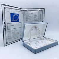 Full set in presentation box alongside Japanese gem identification certificate