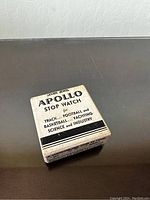 Photo of Apollo branded box highlighting the model and uses.