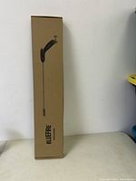 Bluefire propane torch in tall rectangular cardboard box showing product image on the front.