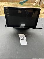 Front view of the device showing the large touchscreen display.