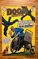 Front cover of Doom Patrol comic book #117 showing detailed colored illustration with text and characters.